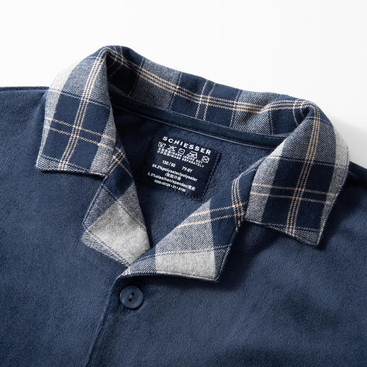 【天鹅绒暖融融】（清仓款，不退换）SCHIESSER  舒雅儿童睡衣 天鹅绒男童家居服秋冬珊瑚绒套装3B/19113H 商品图3