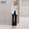 IWY/白色双排扣高端职业套装2022新款时尚主持人西装正装女气质工作服 C12102+P31355 商品缩略图5