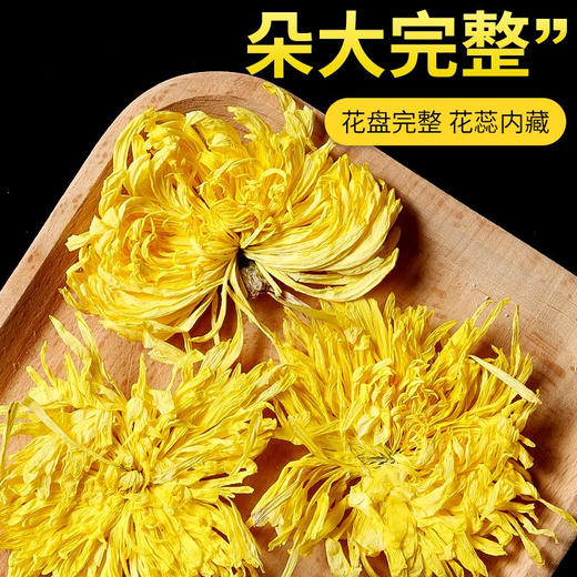 华简 大分量100朵金丝皇菊大朵菊花茶花草茶茶叶独立包装一杯一朵约40g 商品图4