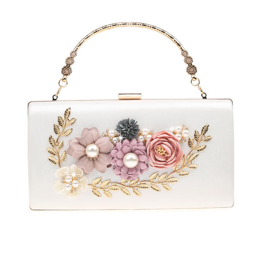 SHJM-12068新跨境手提优雅花朵包实用可爱手抓包PU女包手拿包放大手机12068 商品图2