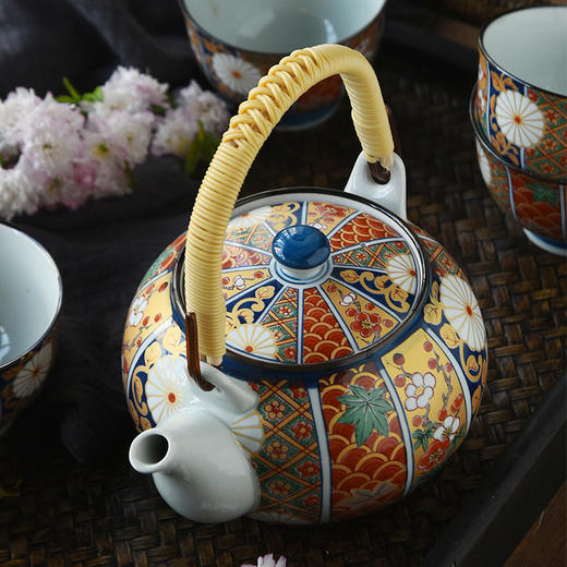 【日本进口】波佐见烧 金彩古伊万里-提梁茶具礼盒套装 商品图2