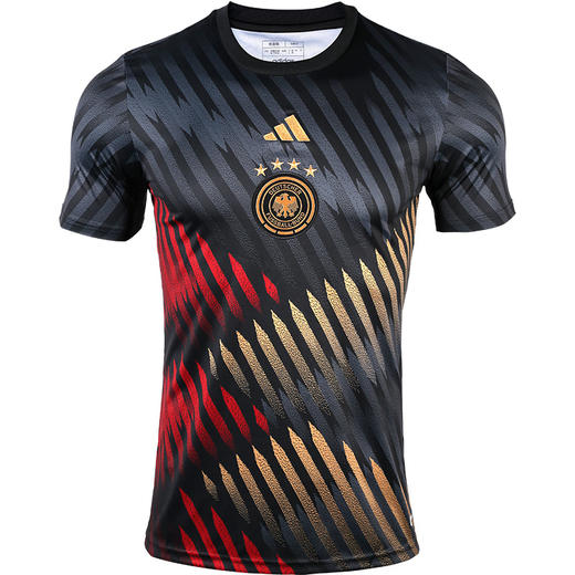 ADIDAS/阿迪达斯DFB PRESHI德国队热身足球短袖球衣HC1286 商品图5