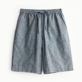 SCHIESSER  舒雅男装中裤休闲春夏秋家居简约棉+亚麻外穿短裤  店铺实拍39/18481P