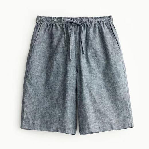 SCHIESSER  舒雅男装中裤休闲春夏秋家居简约棉+亚麻外穿短裤  店铺实拍39/18481P 商品图0