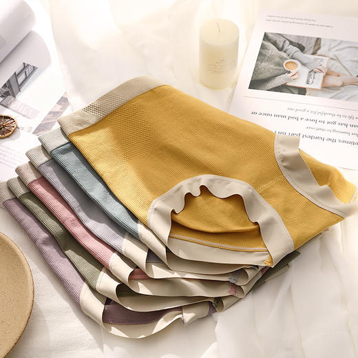 黛唯梵新款高腰女士纯棉内裤收腹提臀加大码胖MM石墨烯纯棉裆性感三角裤 商品图1