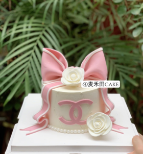 粉色小香（翻糖工艺蛋糕需提前6小时预订，加急请联系客服13543373788）