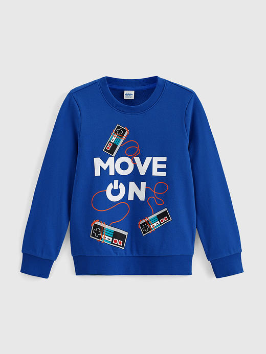 22FW 班尼路童装新款男童潮酷游戏主题儿童圆领卫衣休闲上衣 商品图3