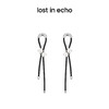 lost in echo 小众设计感彩色弹力绳珍珠耳环925银针 商品缩略图0