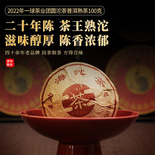 一球2003年陈年特级茶王沱茶熟茶 商品图1