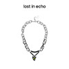 lost in echo 小众设计感色彩珐琅串珠拼接爱心项链锁骨链男女 商品缩略图2