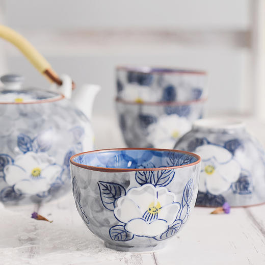 【日本进口】波佐见烧 山茶花陶瓷茶具套装礼盒 商品图7