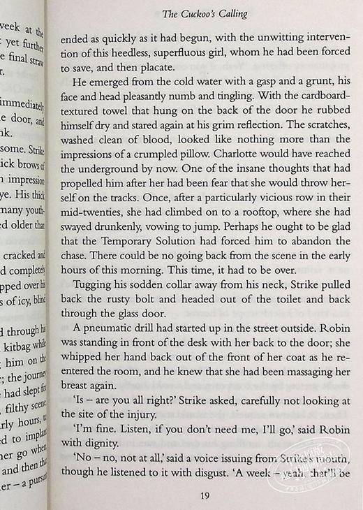 【中商原版】神探斯特莱克1 布谷鸟的呼唤 英文原版 The Cuckoo s Calling Cormoran Strike Robert Galbraith JK 罗琳 Rowling 商品图8