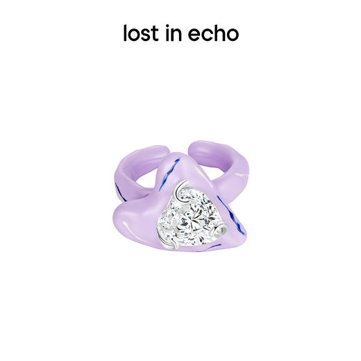 [捡漏价]泫雅同款 lost in echo 小众设计感色彩爱心珐琅戒指男女 商品图3