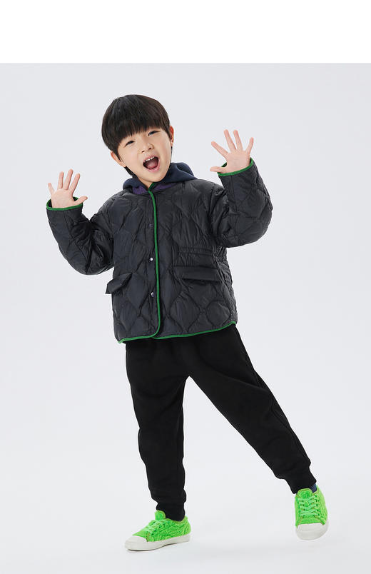 JNBY  22年秋款  宽松夹克式短款羽绒服 1M9C12030 商品图4