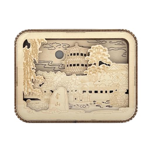 避暑山庄金山3D木雕灯 商品图3