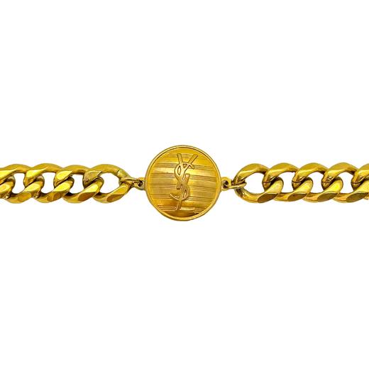 北京仓｜Gigi Paris-YSL-中古纽扣 粗链 项链（金色）［法国设计师］ 商品图1