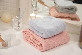 用上这款浴巾就像被松软“华夫饼”包围~