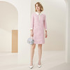 MC812斯尔丽瑟俪商场同款2022年秋上新柔粉色娃娃领高腰通勤长袖连衣裙 商品缩略图0