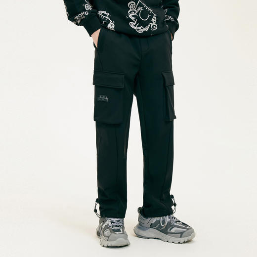 gxgjeans男装秋冬休闲裤男潮流工装宽松长裤 商品图1