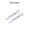 lost in echo 小众设计感彩色弹力绳珍珠耳环925银针 商品缩略图2
