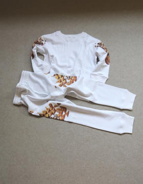 简单粗暴的 玩儿呗 哈！乖宝 粑家的 毛圈棉 熊仔 卫衣&卫裤 套装