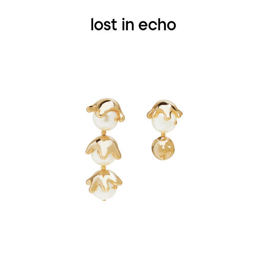 lost in echo 设计师原创 模仿游戏系列水滴不对称耳环 商品图1