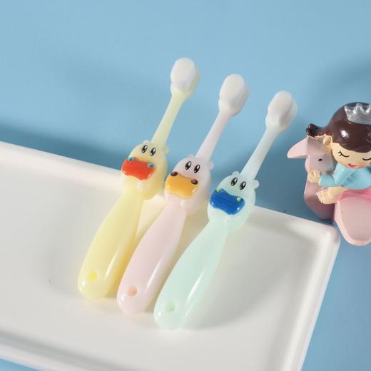 [日用百货】新款卡通牛宝宝糖果色宝宝婴儿软毛牙刷 儿童软毛牙刷 商品图2