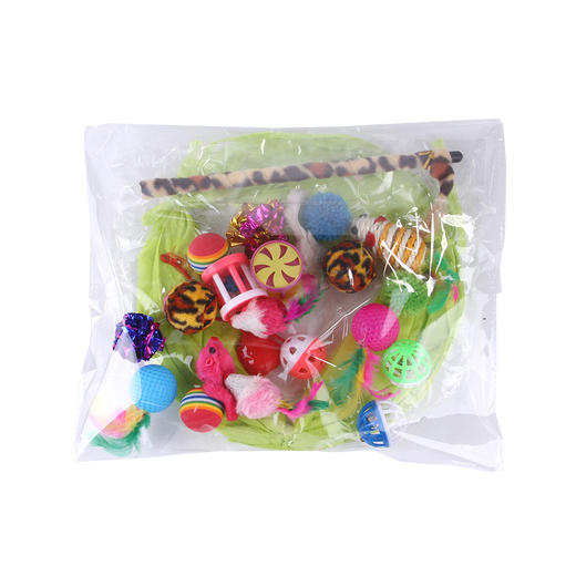 【宠物用品】宠物玩具21套装 猫隧道逗猫棒老鼠铃铛球毛球 宠物猫通 道用品 商品图4