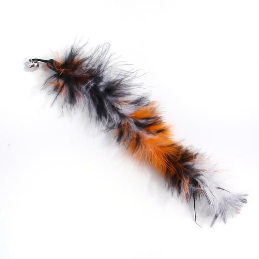 【宠物用品】彩色羽毛替换头 三节钓鱼竿毛毛虫逗猫棒12件套装 商品图3