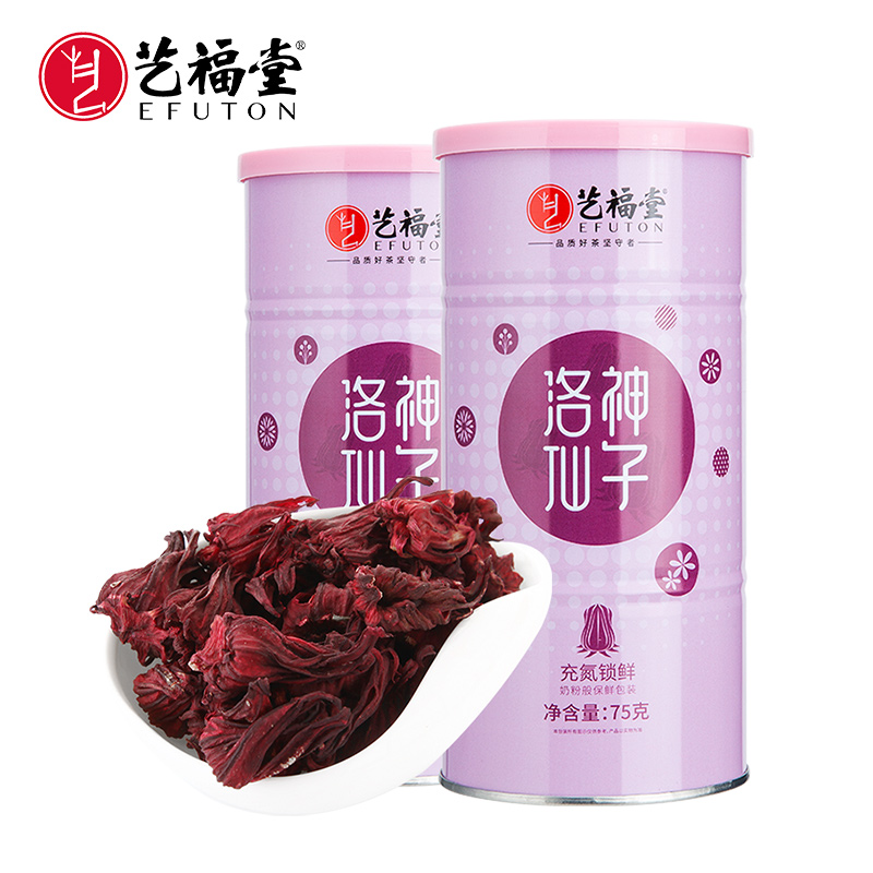 艺福堂 洛神仙子 玫瑰茄 植物界红宝石 75g*2罐