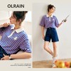 欧芮儿POLO领条纹T恤女春季2022年新款宽松显瘦时尚休闲上衣 商品缩略图2