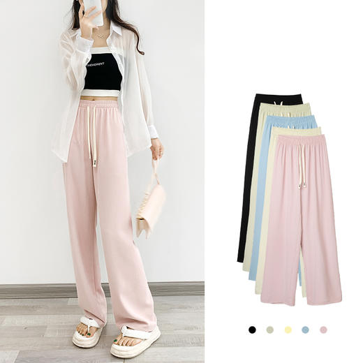 【买一送一】高腰垂感西装阔腿裤  梦幻马卡龙西装裤 充满少女的温柔感 高腰阔腿版型 显瘦藏肉 商品图2