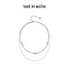 lost in echo 双层锆石登山扣装饰链条项链 商品缩略图2