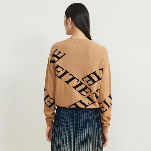 EITIE爱特爱秋冬新款时尚洋气修身圆领打底针织衫女套头6801508 商品图10