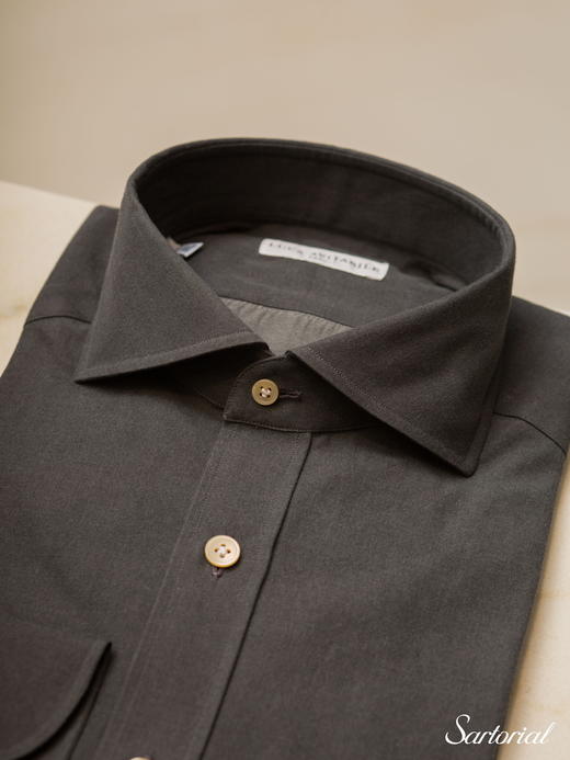 Luca Avitabile 灰色丹宁衬衫 商品图1