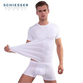 【棉莫经典混纺】SCHIESSER德国舒雅圆领短袖T恤35/1784M