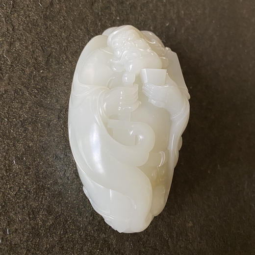和田玉（白玉）籽料手把件--钟馗349.56g 商品图1