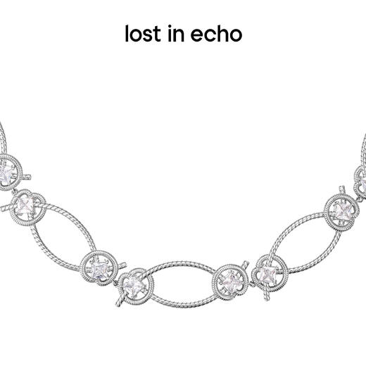 lost in echo 2022秋季绳结锆石装饰chocker项链轻奢项圈 商品图3