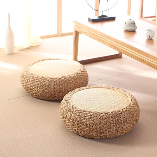 藤编蒲团客厅坐垫地上榻榻米草编坐墩日式打坐垫拜佛禅修垫 商品图6