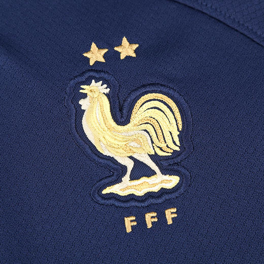 NIKE/耐克 FFF Y NK DF STAD JSY SS HM 2022世界杯 法国队主场球衣 青少年款DN0833410 商品图3