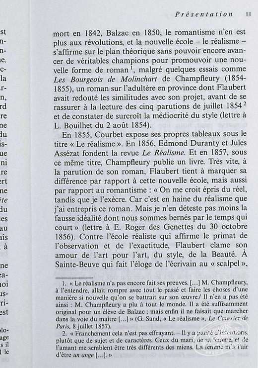 【中商原版】法文版 福楼拜 包法利夫人 Madame Bovary 法文原版 Gustave Flaubert 商品图2