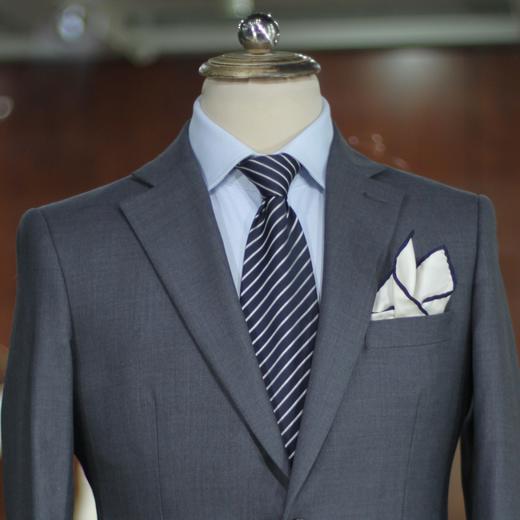 男士全毛款单排两粒扣平驳领西装套装 两色可选 商品图7