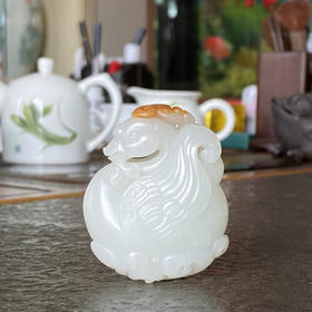 和田玉（白玉）籽料挂件--我如意89.1g