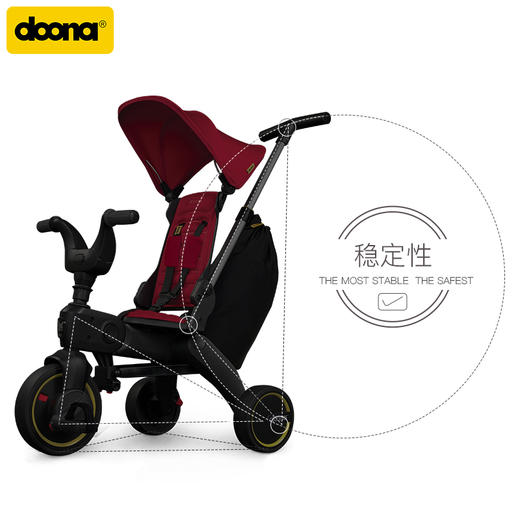 【Doona】 Liki Trike S3 婴儿儿童三轮车 1-3岁 遛娃神器 商品图2