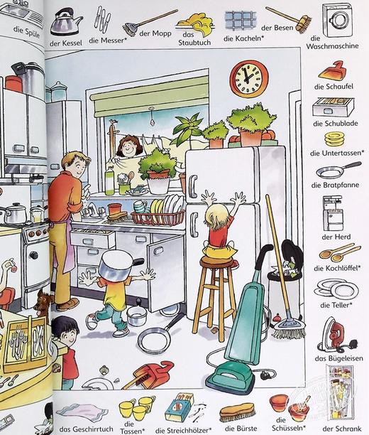 预售 【中商原版】看图识1000德语单词 德文原版 英文德文双语 小语种 First Thousand Words in German 商品图6