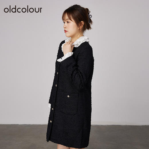 oldcolour2021秋商场同款小香风气质百搭长款外套N33043386 商品图2