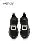 westory2022年秋季新款钻扣厚底纯色时尚休闲鞋运动百搭72781 商品缩略图3
