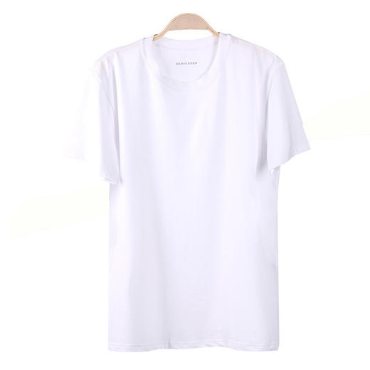 【舒美棉超值2件装】SCHIESSER舒雅正品纯色圆领男士打底衫纯棉潮短袖汗衫内搭T恤（ 2件装）35/2061M 商品图2