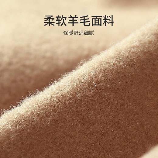 Supield素湃黑科技宇航气凝胶防寒服毛呢大衣女中长款防风大衣527 商品图4