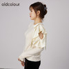 oldcolour2021秋商场同款圆领长袖宽松显瘦套头针织衫女N33052325 商品缩略图1